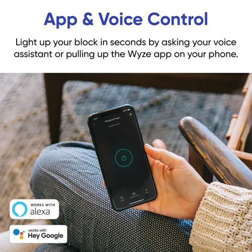 Plug Outdoor, Smart Plug w/Dual Outlets, Energy Monitoring, IP64, WiFi, Works w/Alexa, Google Assistant, IFTTT