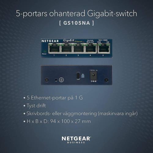 5-Port Gigabit Ethernet Unmanaged Switch