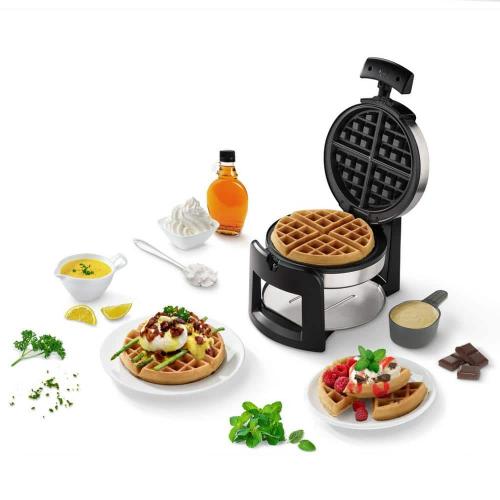 1000 Watt Single Flip Stainless Steel Belgian Waffle Maker