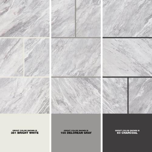 Newgate Gray Marble Matte 12 in. x 24 in. Glazed Ceramic Floor and Wall Tile (15.04 sq. ft./Case) 2PK