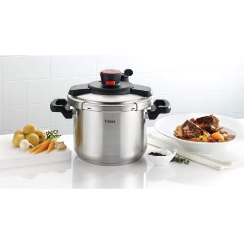 8 qt. Stainless Steel Stove Top Pressure Cooker with Steam Basket