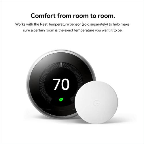 Nest Learning Thermostat - Smart Wi-Fi Thermostat - White