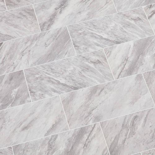 Newgate Gray Marble Matte 12 in. x 24 in. Glazed Ceramic Floor and Wall Tile (15.04 sq. ft./Case) 2PK