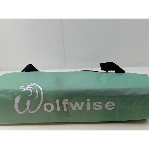 WolfWise 2-3 Person Portable Beach Tent UPF 50+ Sun Shade Canopy Umbrella with Extendable Floor Mint Green