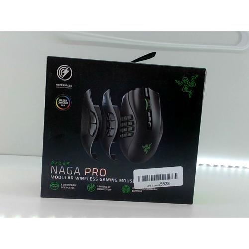 Razer Naga Pro Wireless Gaming Mouse: Interchangeable Side Plate w/ 2 6 12 Button Configurations - Focus+ 20K DPI Optical Sensor - Fastest Gaming Mouse Switch - Chroma RGB Lighting