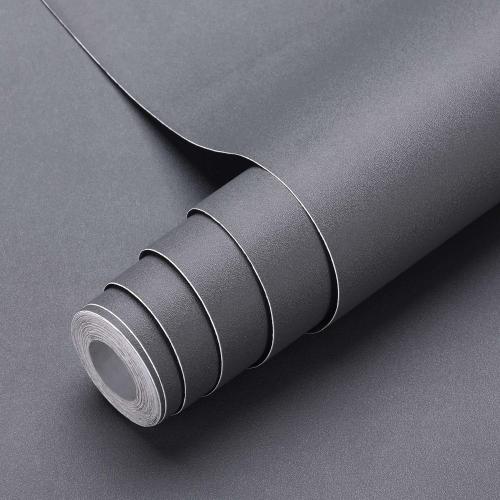 Oxdigi Dark Grey Contact Paper 23.6 x 196 Inches Peel and Stick Wallpaper for Cabinet Table Drawer Door Reform Decorative Thick Self Adhesive Removable Vinyl Film