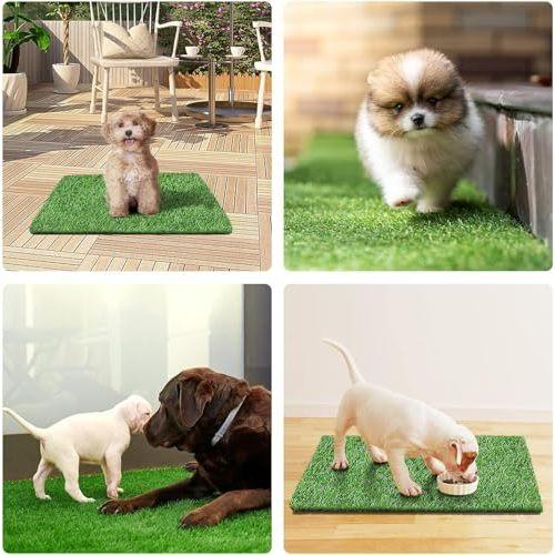 STARROAD-TIM Artificial Grass Rug Turf for Dogs Indoor Outdoor Fake Grass for Dogs Potty Training Area Patio Lawn Decoration (59 x 39.5 Inch (Pack of 1))