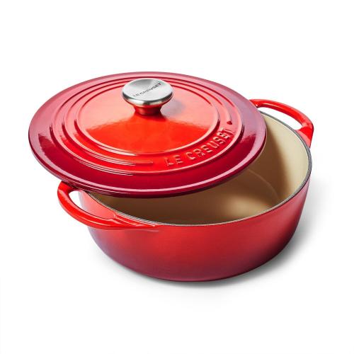 Le Creuset Enameled Cast Iron Shallow Round Oven 2.75 Qt. Cerise