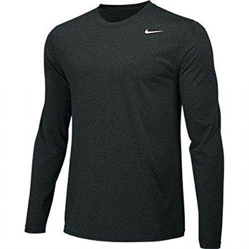 Nike Boys Legend Long Sleeve Athletic T-Shirt (Black, Youth Large)