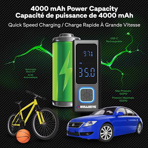 Bullseye Pocket Air Mini 7.4V Rechargeable Tire Inflator