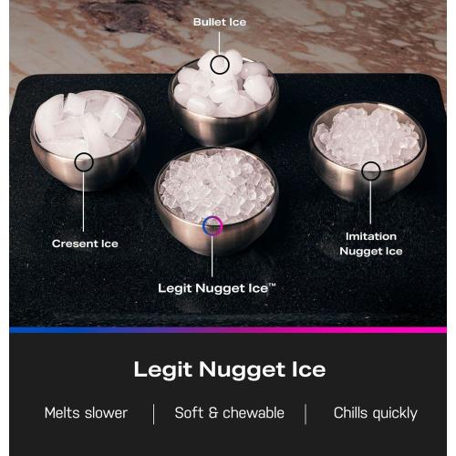GE Profile Profile Opal 2.0 38 lbs. Ultra Nugget Ice Maker with Side Tank & Scale Inhibiting Filter, with Wifi in Black