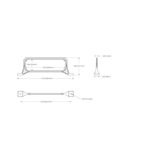 Manhattan Address Plaque Black