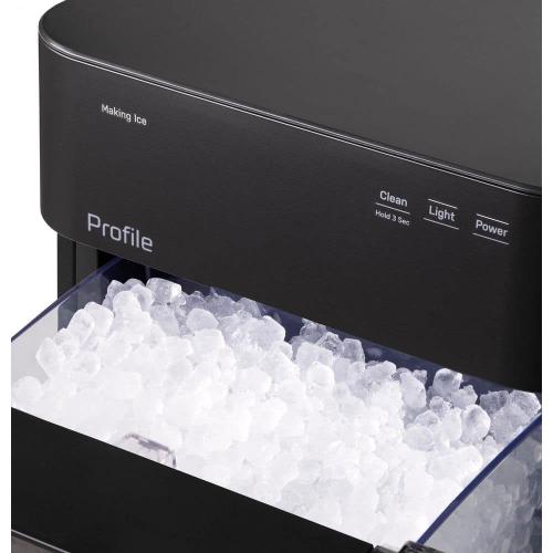 GE Profile Profile Opal 2.0 38 lbs. Ultra Nugget Ice Maker with Side Tank & Scale Inhibiting Filter, with Wifi in Black
