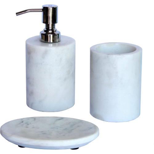 KLEO - Bathroom Accessory Set of 3, White