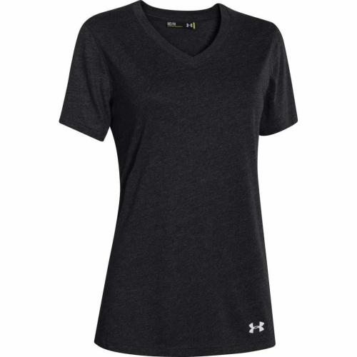 Under Armour Women's Black S/S V-Neck Tee
