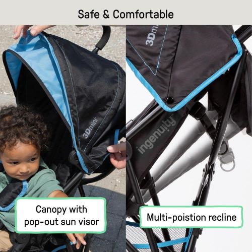 INGENUITY 3D Mini Stroller in Dusty Blue