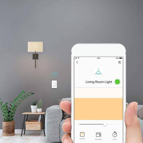 TP-LINK Kasa Smart Wi-Fi Light Dimmer Switch, White