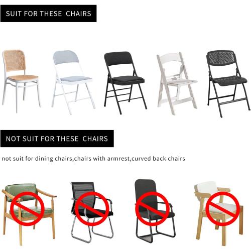 HAINARverS Folding Chair Covers for Wedding, 10pcs Stretch Spandex Washable Fabric Chair Cover, Decoration Chair Cover for Wedding, Party, Banquet, Birthday, Conference, Event(Black, 10 PCS)