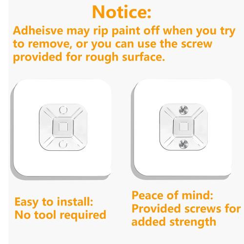 No Drill Metal Furniture Wall Anchors (10 Packs) for Baby Proofing