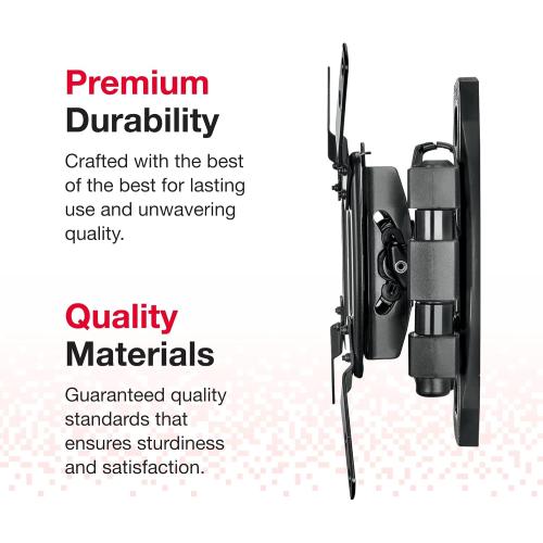 Rocketfish - Full-Motion TV Wall Mount for Most 19 - 39 TVs - Black