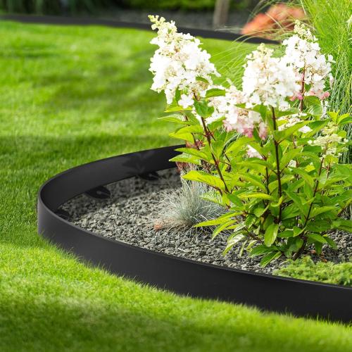 Jorvila No Dig Landscape Edging Kit, 1.5 x 100' Plastic Garden Edging
