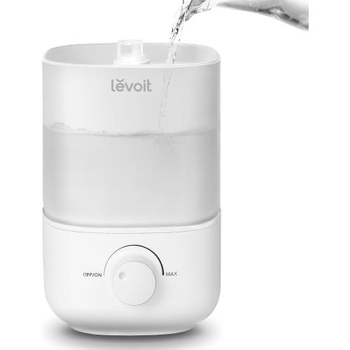 Levoit Top Fill Humidifiers for Bedroom, 2.5L Tank for Large Room, 25dB