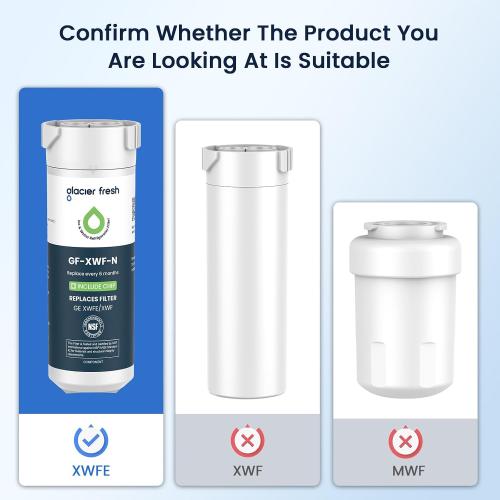 GLACIER FRESH XWFE (Built-in CHIP) Refrigerator Water Filter Pack of 1