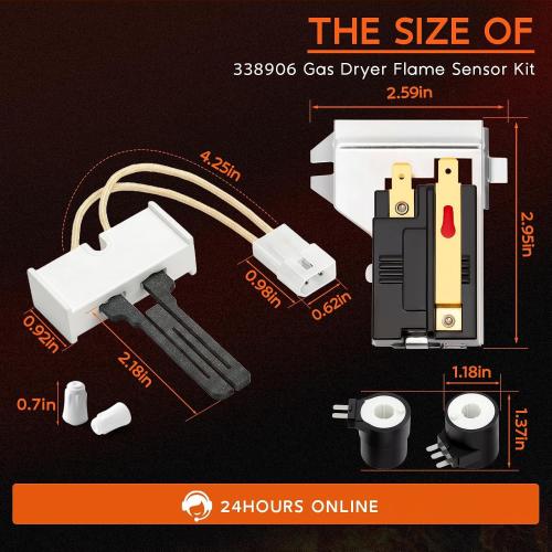 Gas Dryer Repair Kit Includes 279311 Dryer Igniter Kit for Whirlpool