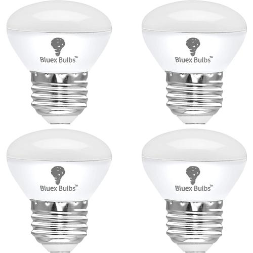 4 Pack R14 LED Bulb 4W E26 Base Mini Reflector Floodlight Light Bulb Dimmable 5000K Daylight - 40W Equivalent - Mini Light Bulbs, Short Light Bulbs, Curio Cabinet Light Bulb, R14 Bulb Flood Light