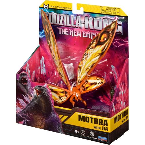 PlayMates Godzilla X Kong Monsterverse 6 Inch Action Figure Basic Series - Mothra with Jia