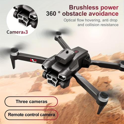 S151 Drone with Camera, Electrically Adjustable Three Camera, Built-In Optical Flow Positioning, Four-Sided Obstacle Avoidance, Suitable For Beginners, Christmas, Halloween, And Thanksgiving Gifts