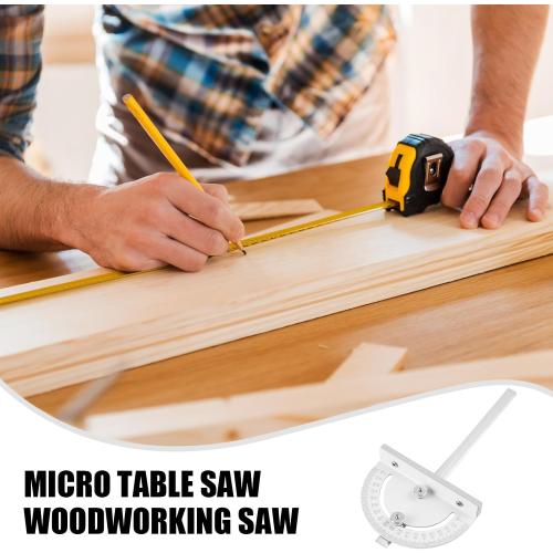 Small-scale Miter Angle Measuring Tool,Precision Inclinometer and Angle Detector for and Milling Worktable Insertion Plate- Woodworking Protractor for Table Saws and Power Tools