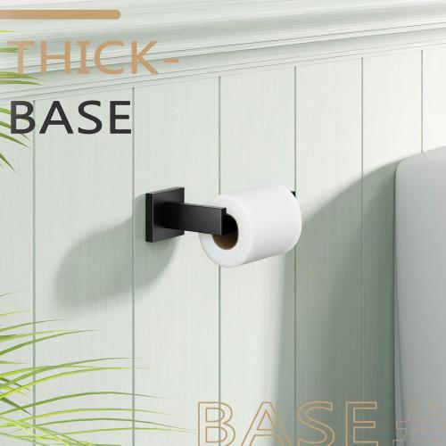 KOKOSIRI Black Toilet Paper Holders Bathroom Toilet Paper Roll Holder SUS304 Stainless Steel Contemporary Wall Mounted, Matte Black, B2003BK