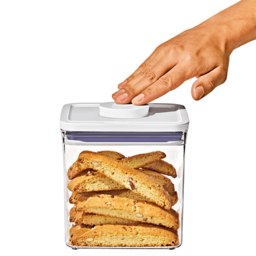 OXO SoftWorks 4-piece POP Container Set with Rice Measuring Cup & Scoop NEEDS CLEANING