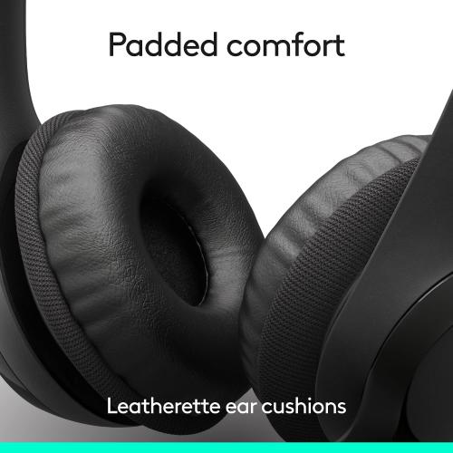 Logitech H391 Wired Headset PC/Laptop Stereo Headphones, USB-C, Graphite