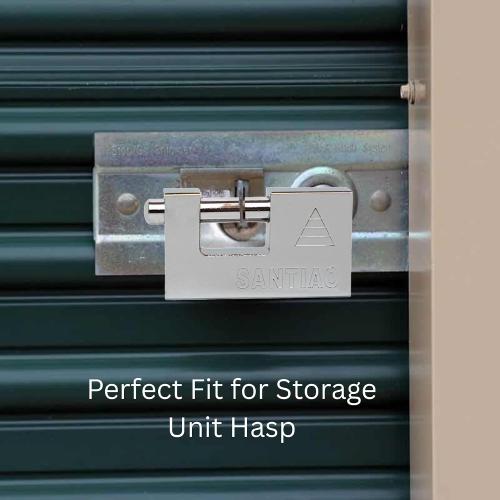 Heavy Duty 90mm Padlock - Stainless Steel Security Lock with 3 Keys | Anti-Theft Weather-Resistant for Outdoor Gates, Sheds, Garages & Storage Units