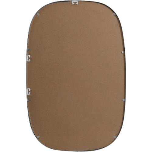 Elegant Decor Brynn 24x36 Oval Modern MDF Wood/Iron Mirror in Brass