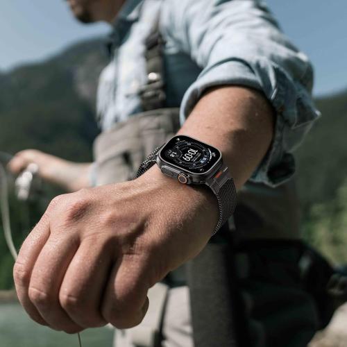 BXUXOHS Milanese Loop for Apple Watch Band 42mm 41mm 40mm 38mm iWatch Men