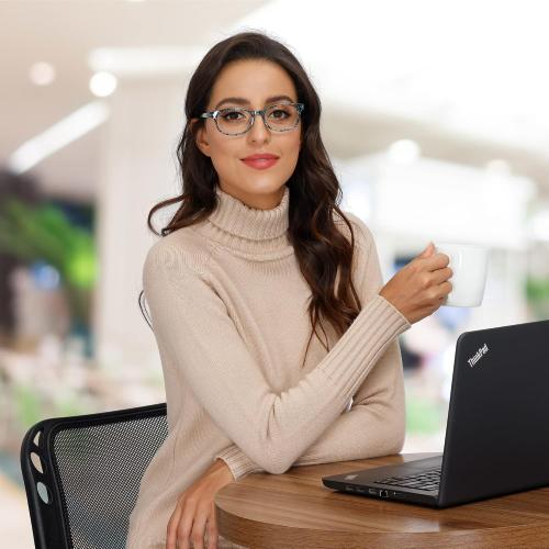 EYEGUARD Reading Glasses 4 Pack Quality Fashion Colorful Readers for Women  5.00