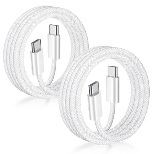 USB C to USB C Cable 3FT Certified 2Pack 60W usbc Woven Fast Charging