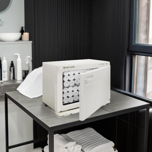 Salon Sundry Professional High Capacity Hot Towel Warmer Cabinet - Facial Spa and Salon Equipment - White