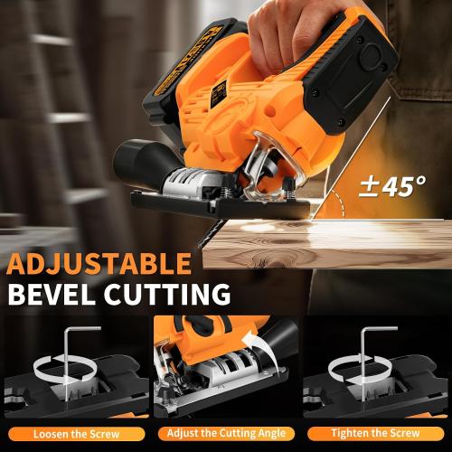 JEXUGK Cordless Jigsaw, Battery Jig Saw