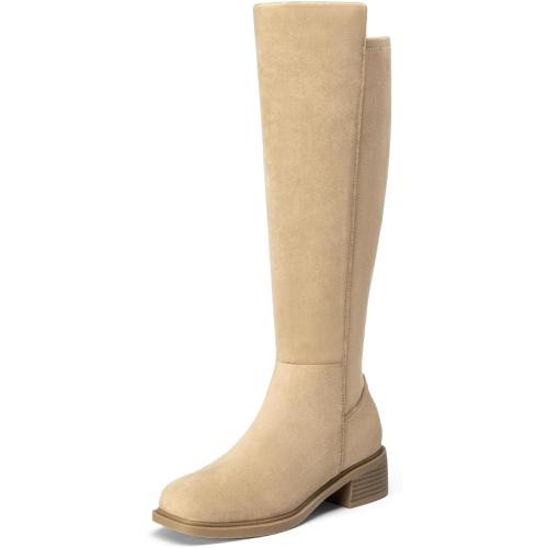 Athlefit Knee High Boots Women Stretch Tall Flat Boots with Side Zipper ‼️size 10‼️