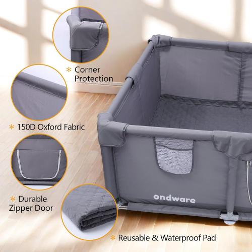 38 x 38 x 18 in Dog Whelping Box with Waterproof Pad for Small Dogs