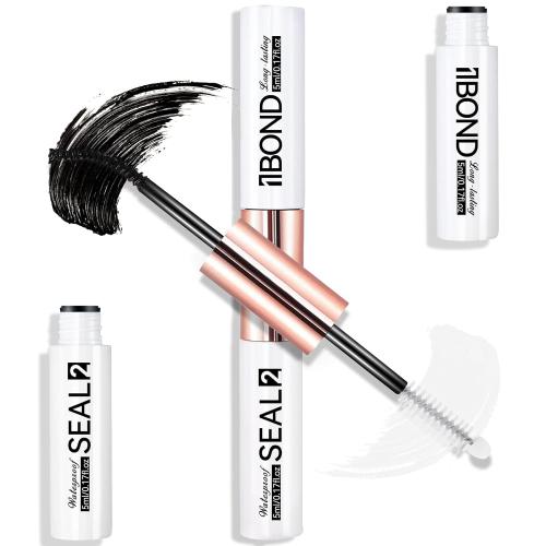 Eyelash Glue, Lash Bond and Seal, Latex-Free Lash Glue for Sensitive Eyes, Strong Hold Eyelash Cluster Adhesive for 48 Hours