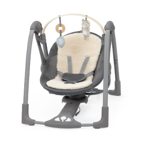 Ingenuity Every Season Swing 'n Go Portable Baby Swing - Wesley - Beige