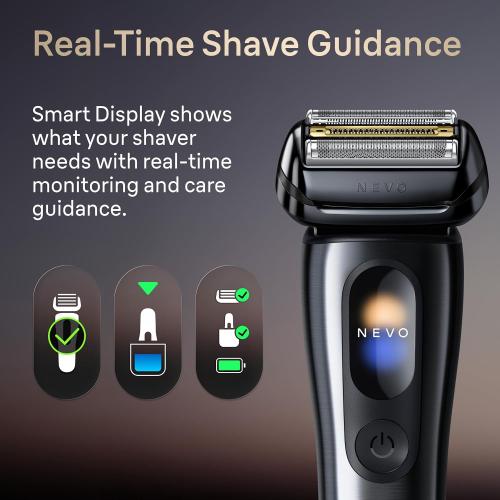 Braun NEVO Men's Electric Shaver with World's 1st AeroTouch Technology, Premium Value Kit