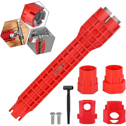 14-in-1 Multi-functional Wrench Faucet Sink Installer Tool, Multifunctional Sink Installer,Plumbing Tool for Pipes Wrench under Bathrooms, Toilets, Kitchens, Sinks