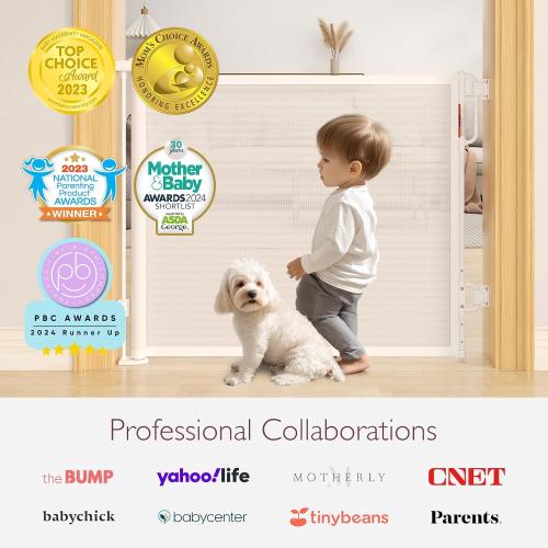 Momcozy Retractable Mesh Baby Gate or Dog Gate