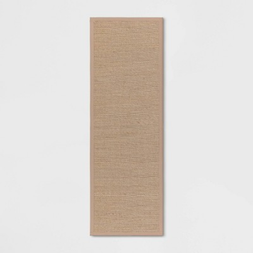 60 x 20 Textured Pet Runner Rug Brown - Threshold™